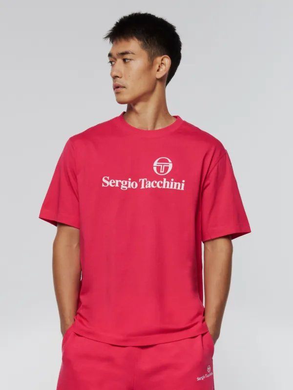 Heritage Logo  T-Shirt- Razzberry sold by Sergio Tacchini