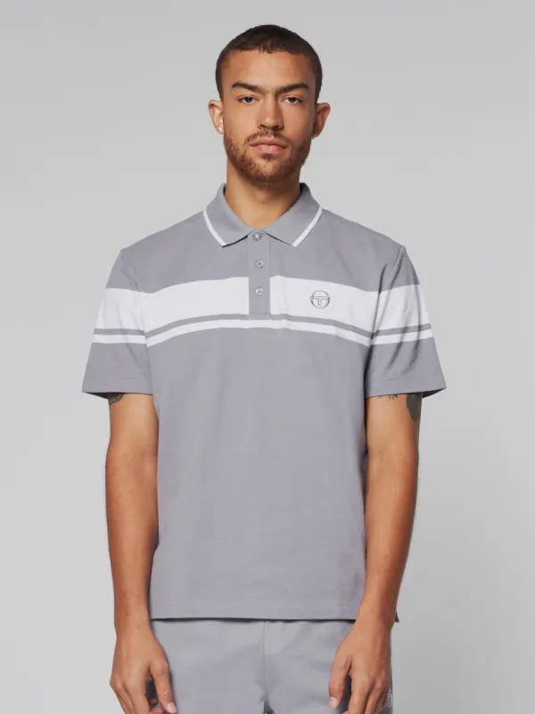 Damarindo Polo- Sleet/ White sold by Sergio Tacchini