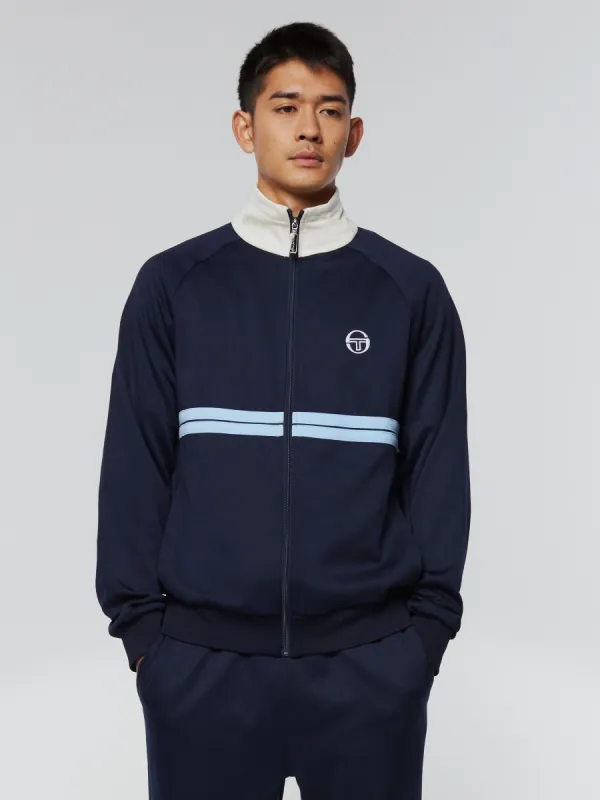Dallas Track Jacket Archivio- Maritime Blue/ Gardenia sold by Sergio Tacchini