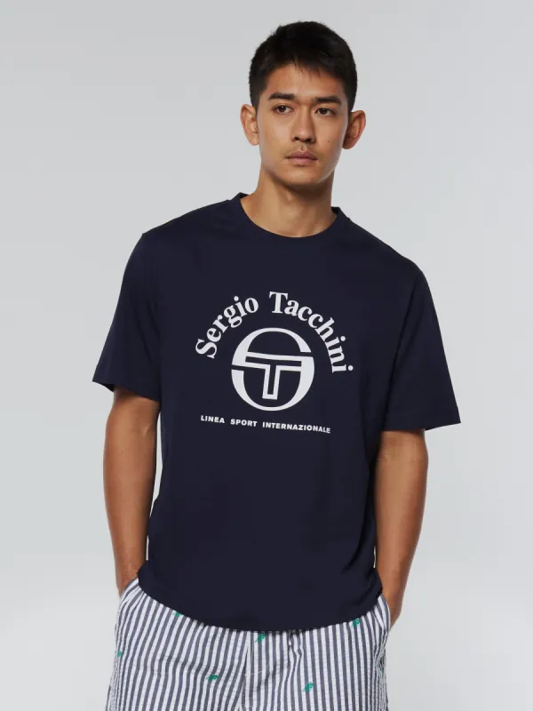 Arch Type T-Shirt- Maritime Blue sold by Sergio Tacchini