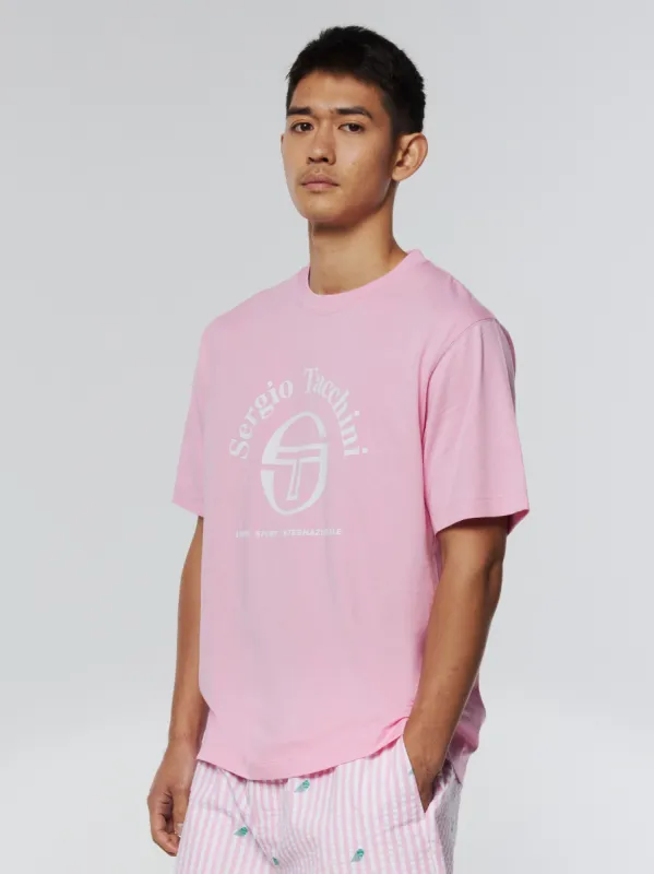 Arch Type T-Shirt- Begonia Pink sold by Sergio Tacchini