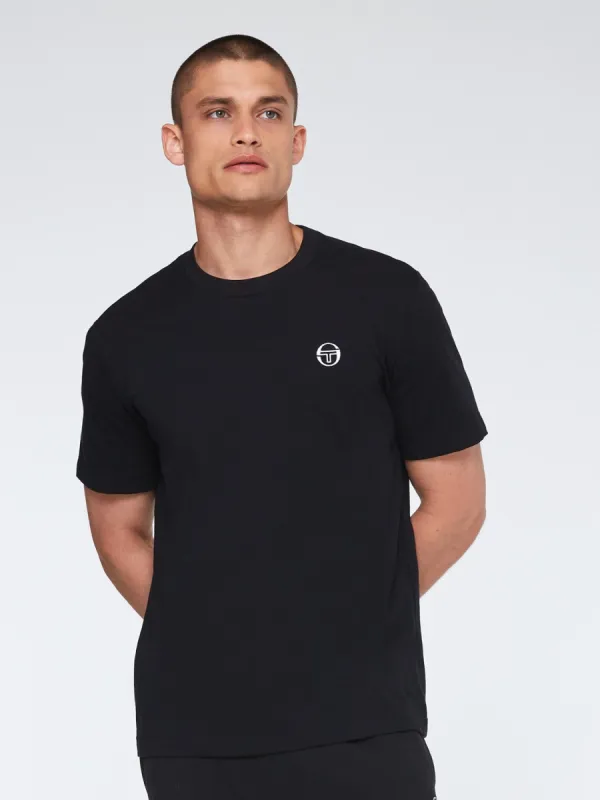 Reverse Graphic T-Shirt-Black made by Sergio Tacchini