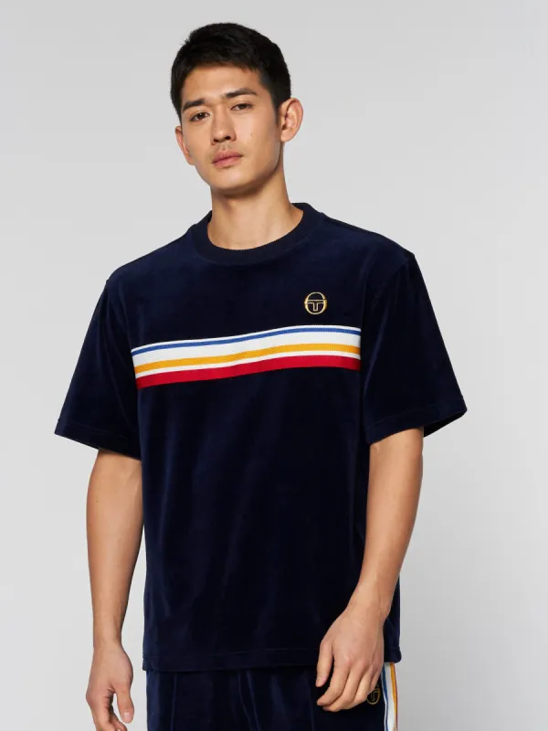 Ivanes T-Shirt Archivio- Maritime Blue sold by Sergio Tacchini