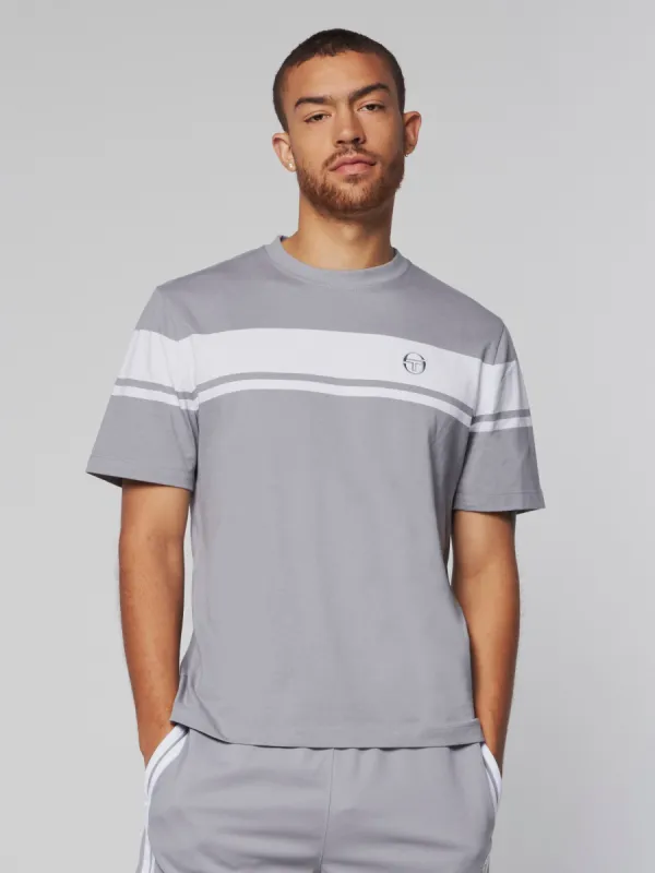 Damarindo T-Shirt- Sleet/ White sold by Sergio Tacchini