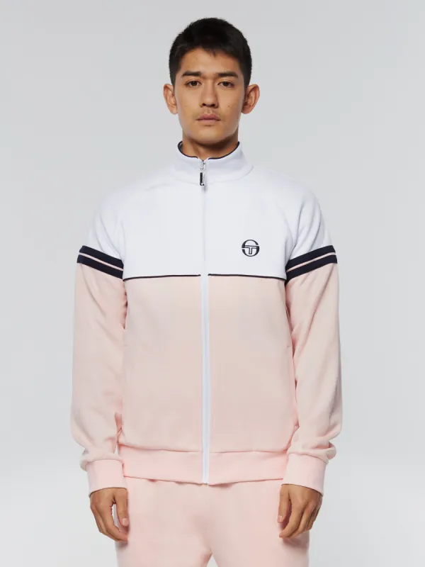 Orion Track Jacket Archivio- Seashell Pink/ White sold by Sergio Tacchini