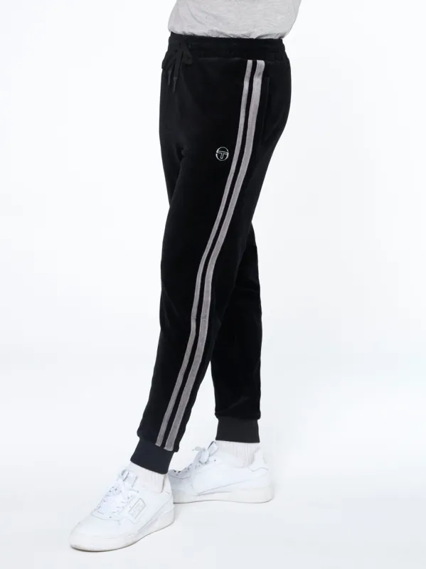 Damarindo Velour Track Pant-Black sold by Sergio Tacchini