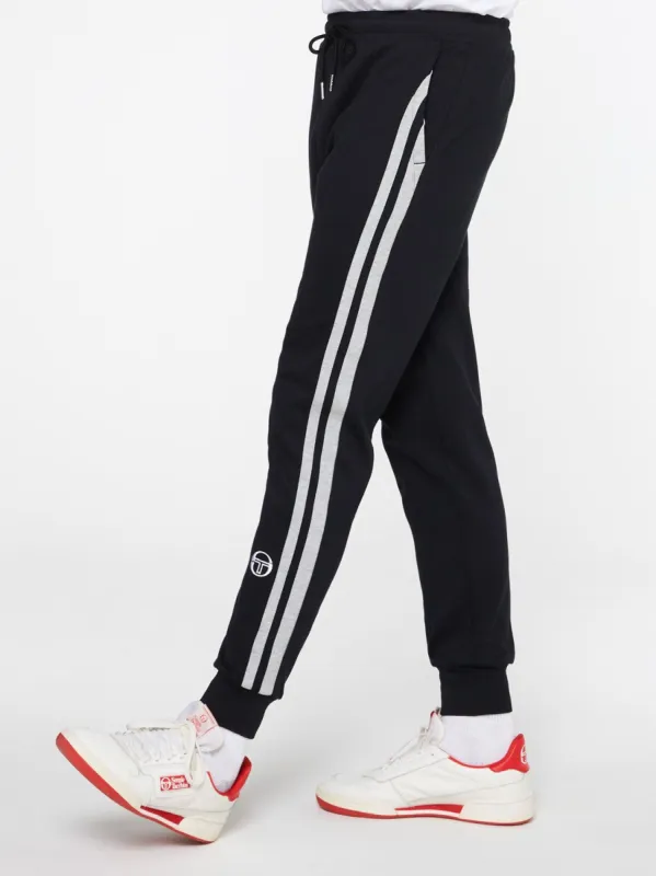 Damarindo Mixed Media Track Pant-Black sold by Sergio Tacchini