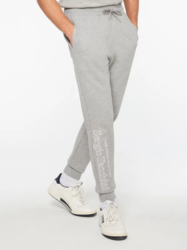 Serif Logo Sweatpant-Heather Grey sold by Sergio Tacchini