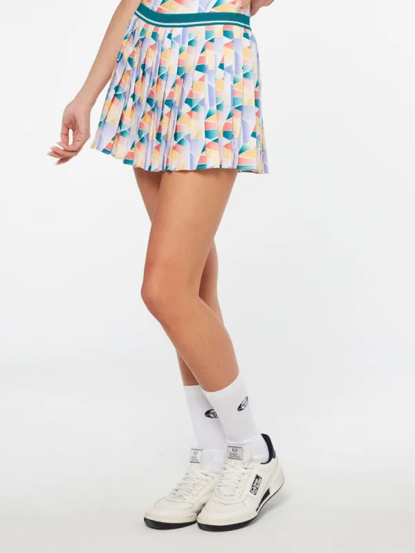 Women's Mosaico Skort-White/Multi made by Sergio Tacchini