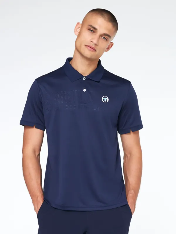 Tennis Young Line Pro Polo-Maritime Blue sold by Sergio Tacchini