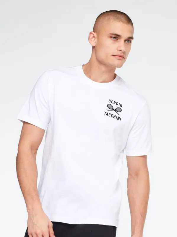 Retro Tennis T-Shirt-White sold by Sergio Tacchini
