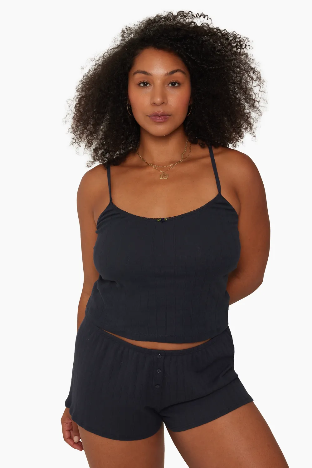 POINTELLE CAMI - DUSK sold by SETactive product image thumbnail 3