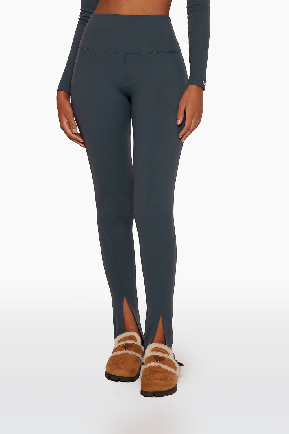 LUXFORM® FRONT SLIT LEGGINGS - INK sold by SETactive
