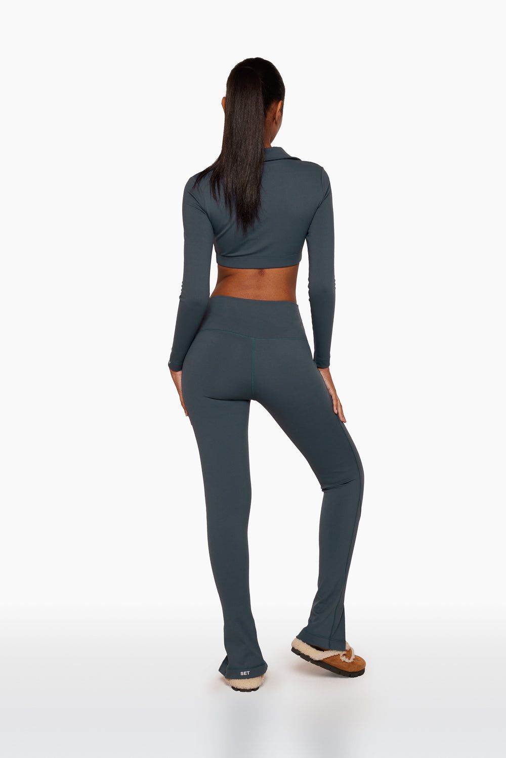 LUXFORM® FRONT SLIT LEGGINGS - INK sold by SETactive product image thumbnail 3