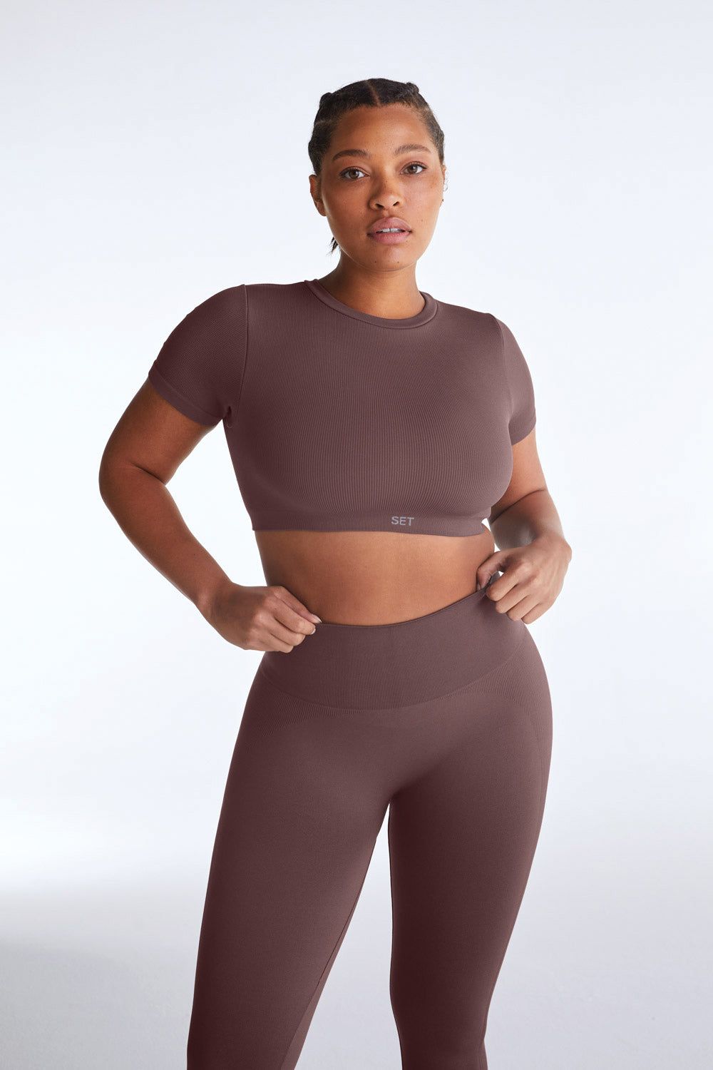 SCULPTFLEX® BABY CROP BRA - PEPPER sold by SETactive