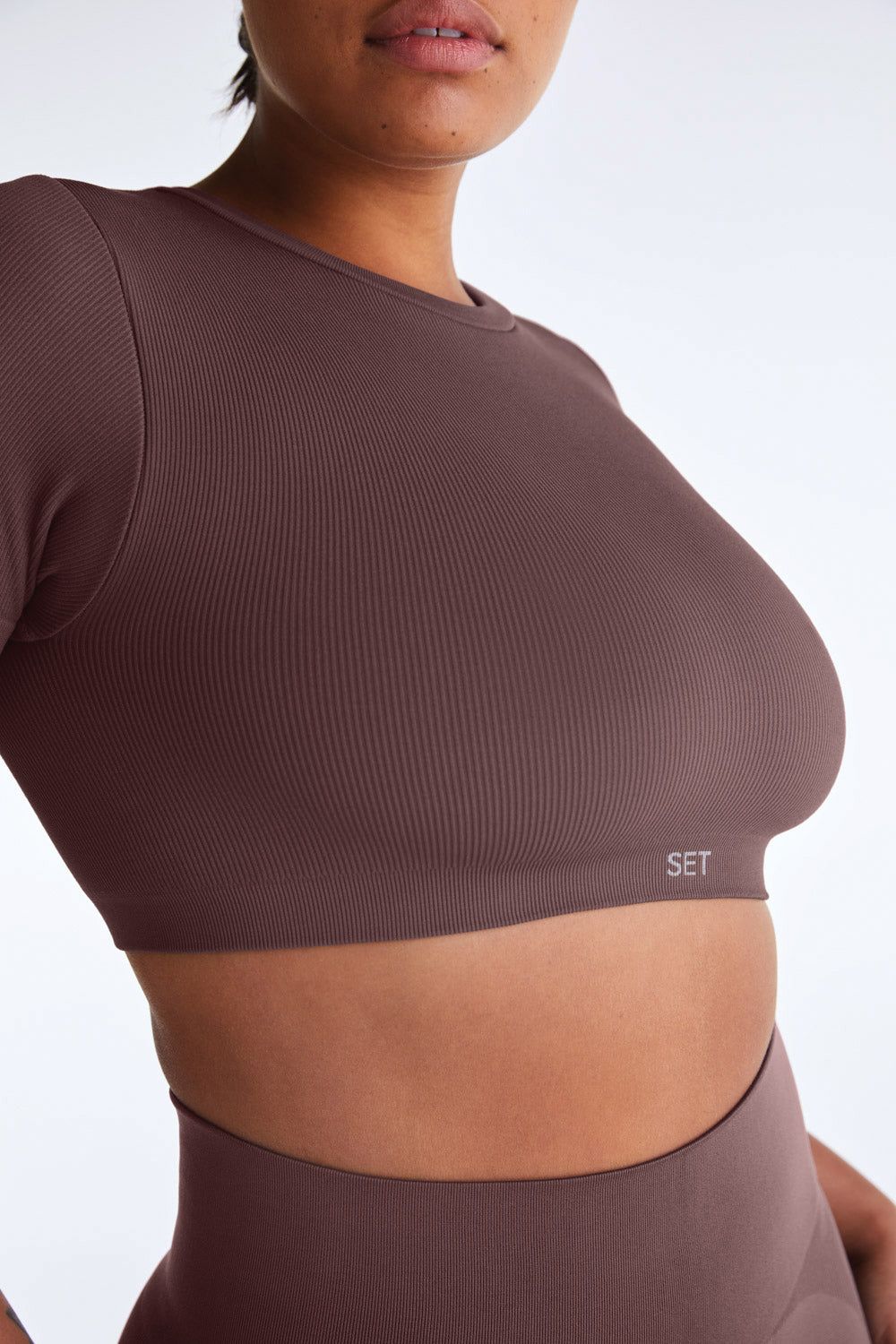 SCULPTFLEX® BABY CROP BRA - PEPPER sold by SETactive product image thumbnail 3