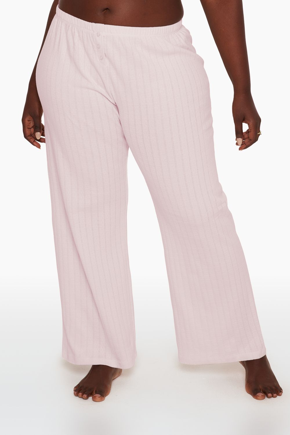 POINTELLE BUTTON PANTS - BLOSSOM sold by SETactive