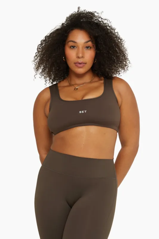 SPORTBODY® BOX DIP BRA - BROWNSTONE sold by SETactive