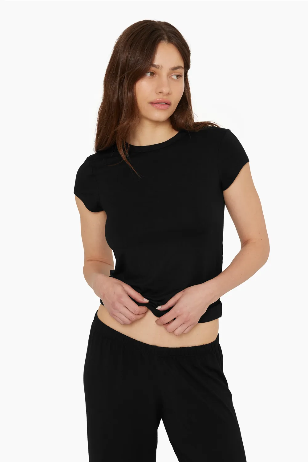 SLEEP JERSEY GIRLFRIEND TEE - ONYX sold by SETactive product image thumbnail 3