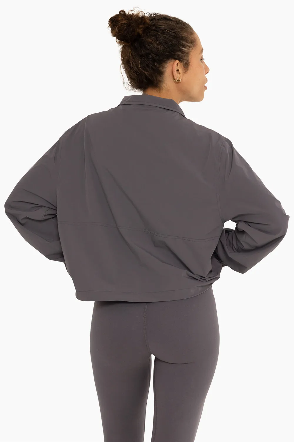 NYLON HALF ZIP WINDBREAKER - GRAPHITE sold by SETactive product image thumbnail 2