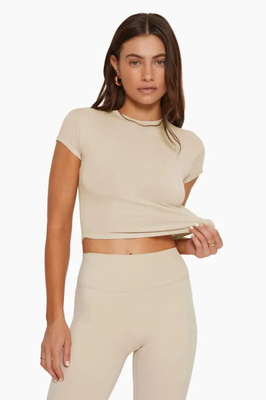 ROUND HEM TEE - BIRCH sold by SETactive