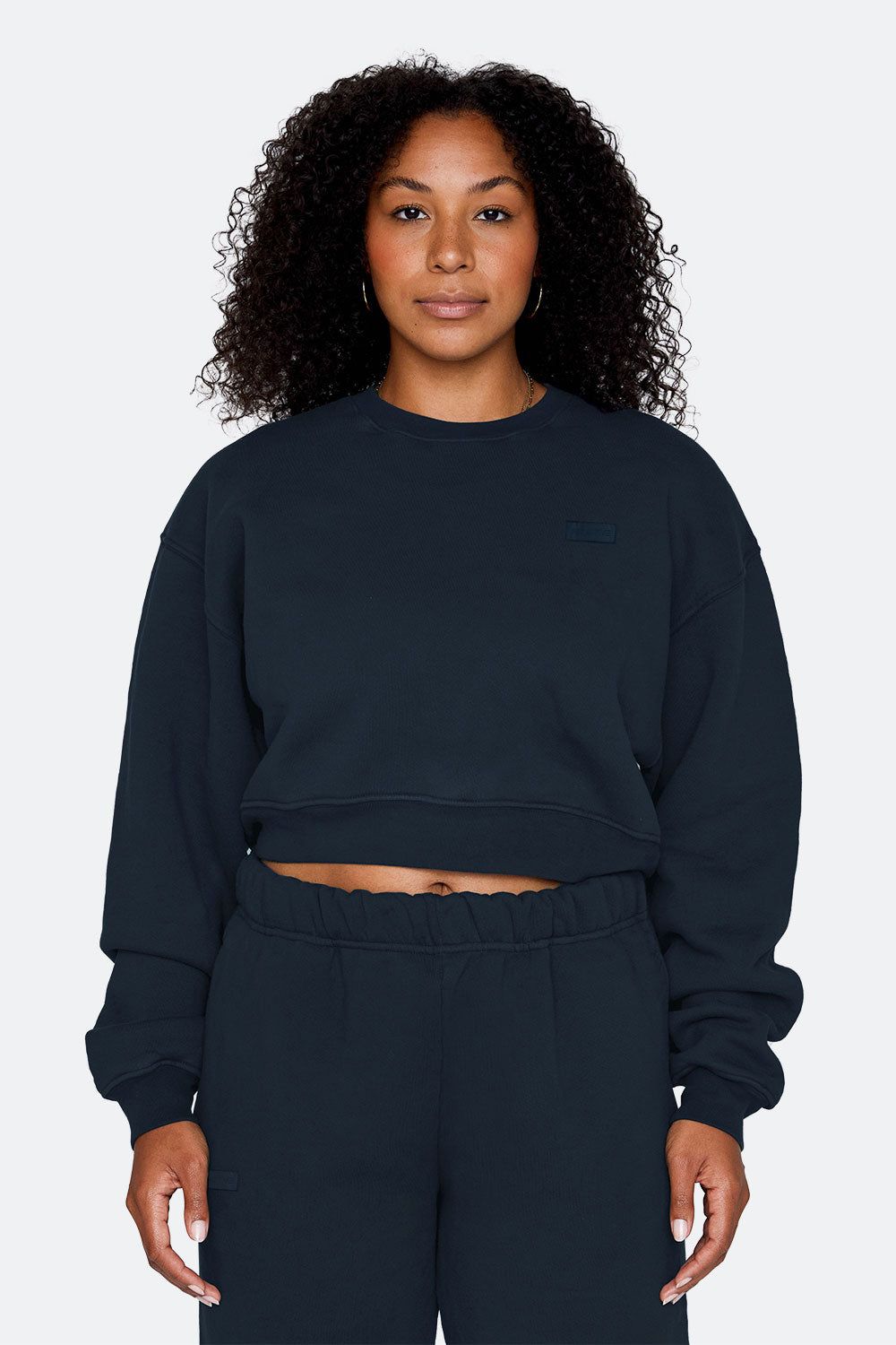 CROPPED CREWNECK - OXFORD sold by SETactive
