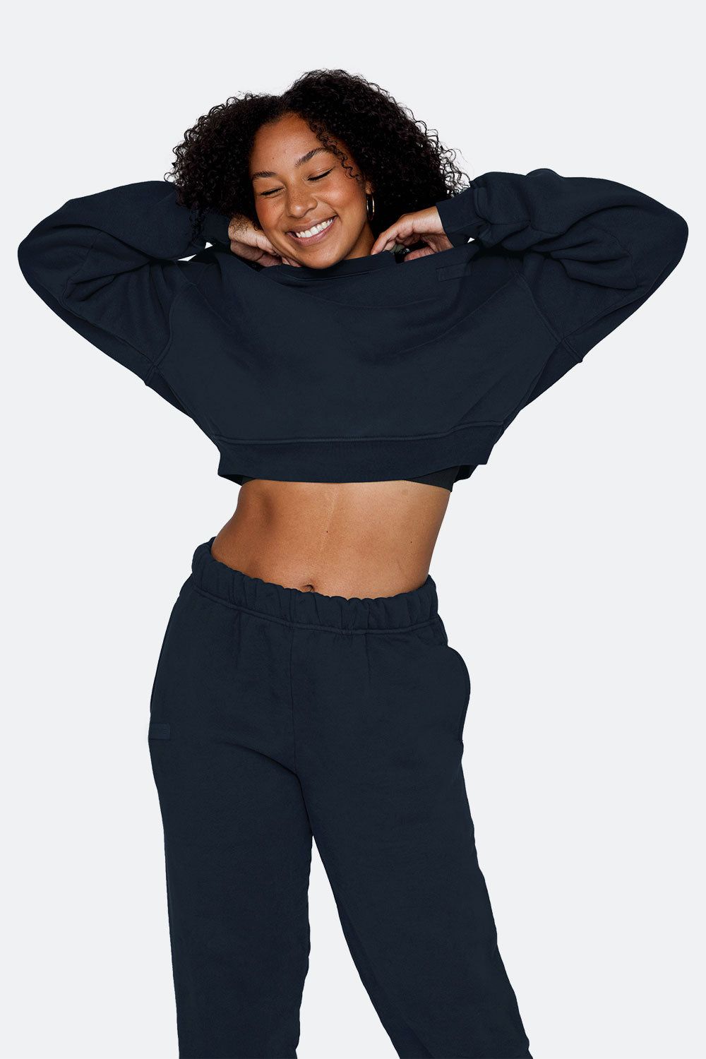 CROPPED CREWNECK - OXFORD sold by SETactive product image thumbnail 2