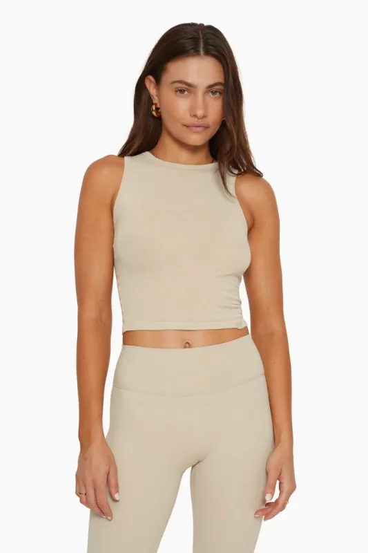 MOCK NECK TANK - BIRCH sold by SETactive