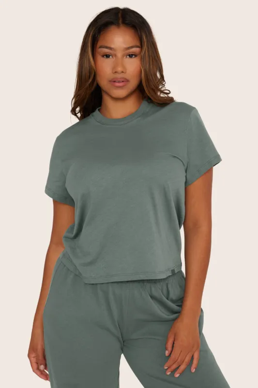 CLASSIC COTTON MID TEE - WAVE sold by SETactive