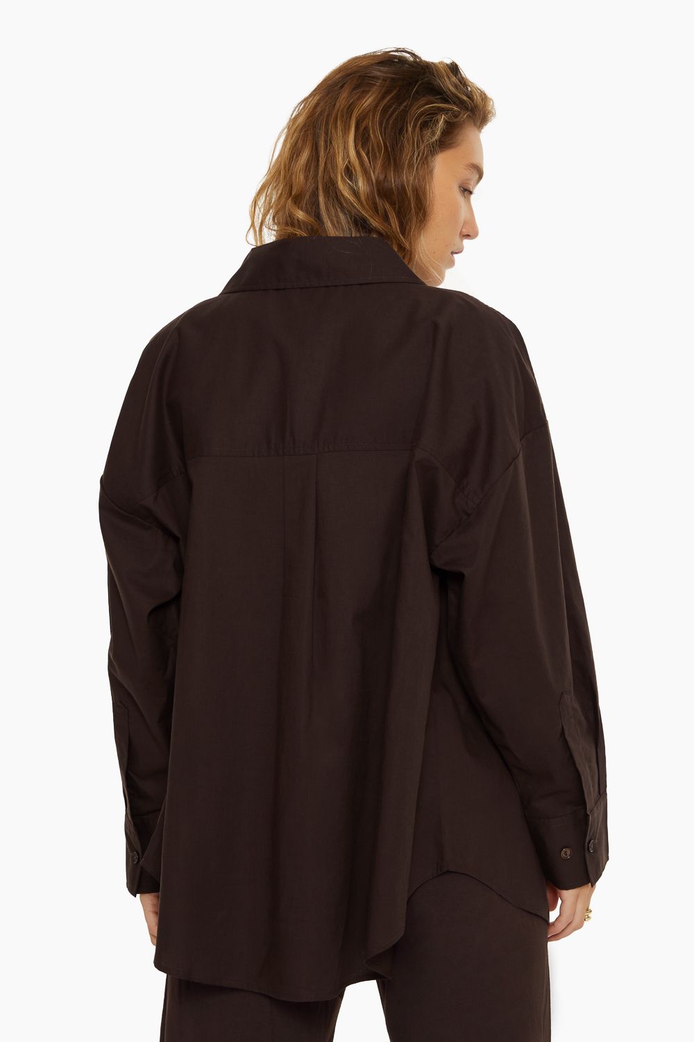 DAILY BUTTON DOWN - ESPRESSO sold by SETactive product image thumbnail 2