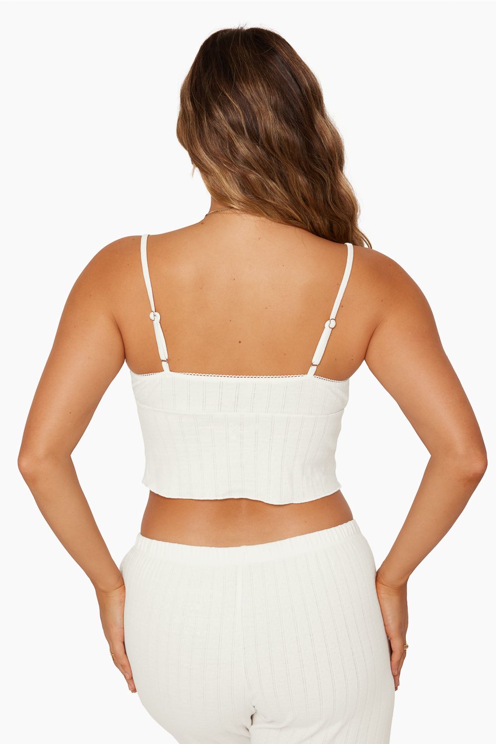 POINTELLE TRIANGLE TOP - VANILLA sold by SETactive product image thumbnail 4