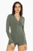 SLEEP JERSEY LONG SLEEVE SLEEP ROMPER - BASIL sold by SETactive