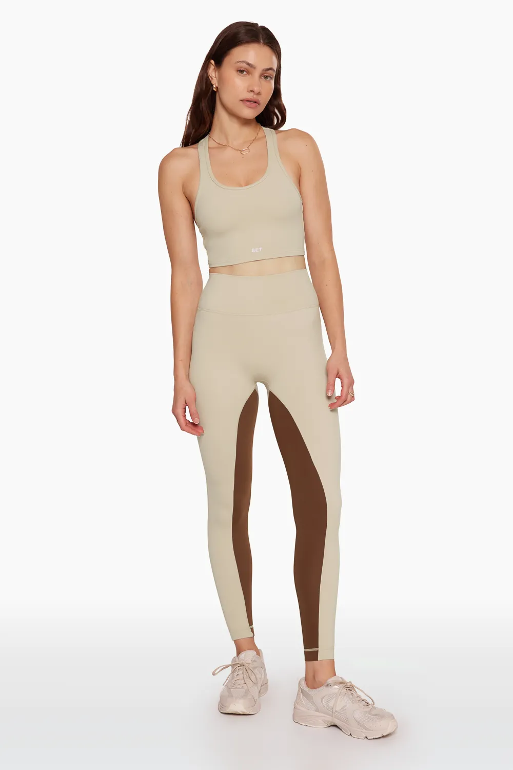 SPORTBODY® TWO TONE LEGGINGS - BIRCH sold by SETactive product image thumbnail 2