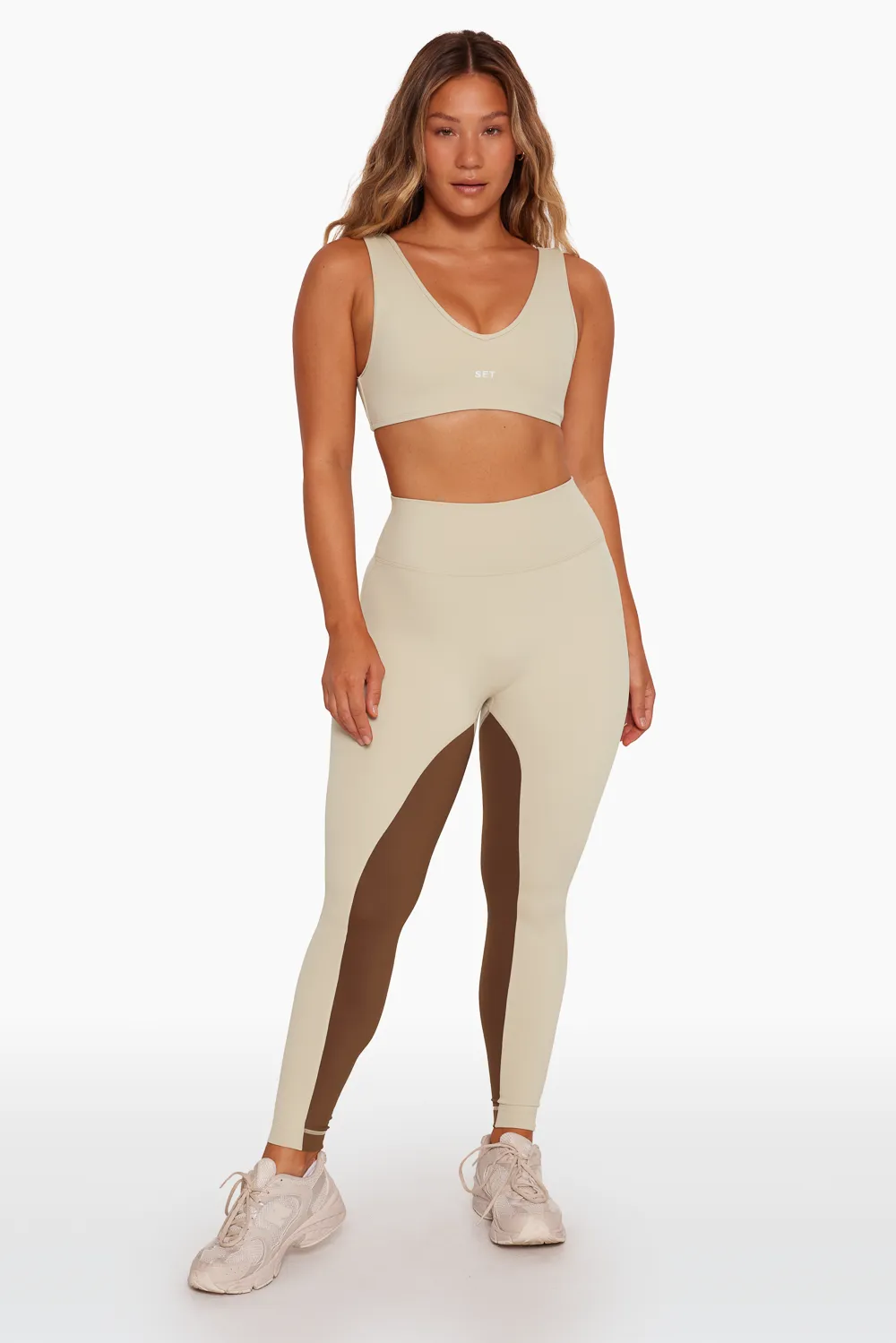 SPORTBODY® TWO TONE LEGGINGS - BIRCH sold by SETactive product image thumbnail 4