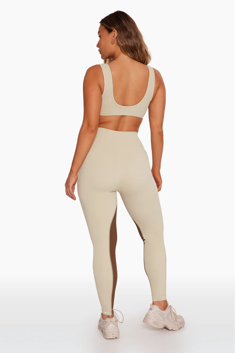 SPORTBODY® TWO TONE LEGGINGS - BIRCH sold by SETactive product image thumbnail 3