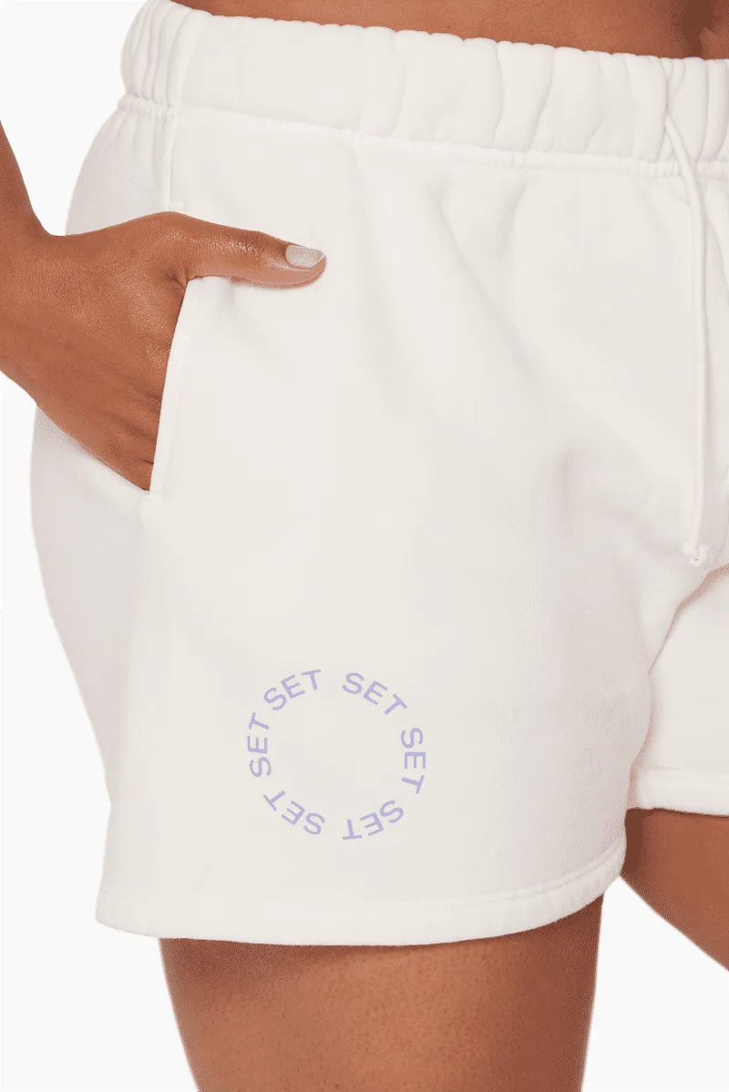 GROOVY SWEAT SHORTS - BLANC sold by SETactive product image thumbnail 3