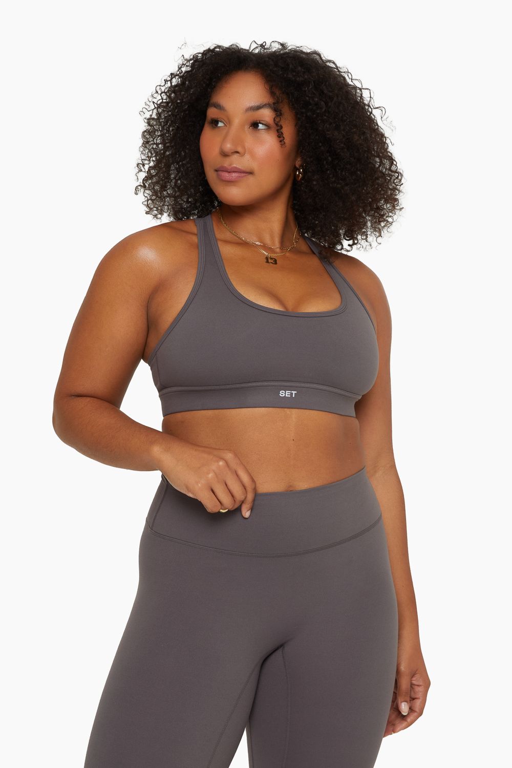 FORMCLOUD™ RACER BACK BRA - GRAPHITE sold by SETactive product image thumbnail 3