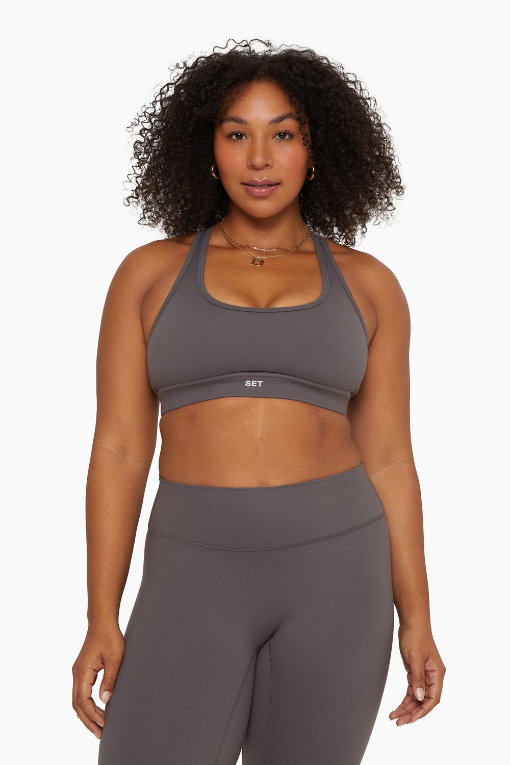 FORMCLOUD™ RACER BACK BRA - GRAPHITE sold by SETactive