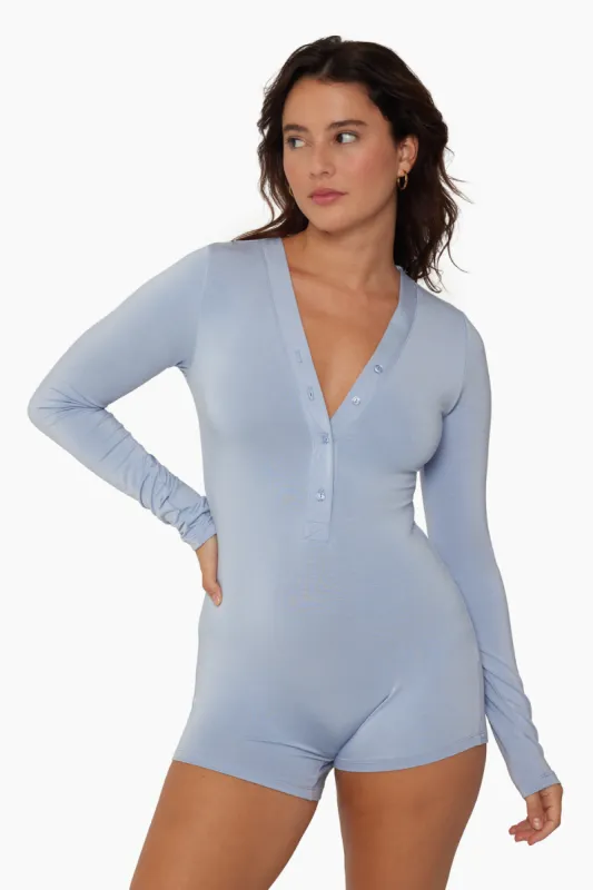 SLEEP JERSEY LONG SLEEVE SLEEP ROMPER - WISH sold by SETactive
