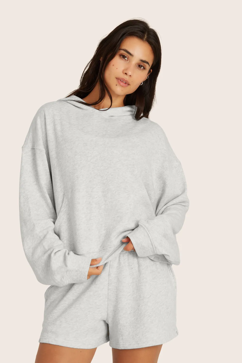 LIGHTWEIGHT SWEATS CLASSIC HOODIE - HEATHER GREY sold by SETactive