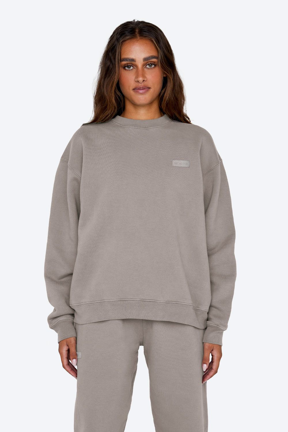 CREWNECK - STONE sold by SETactive