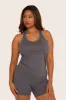 CLASSIC COTTON DAILY RACER TANK - GRAPHITE sold by SETactive