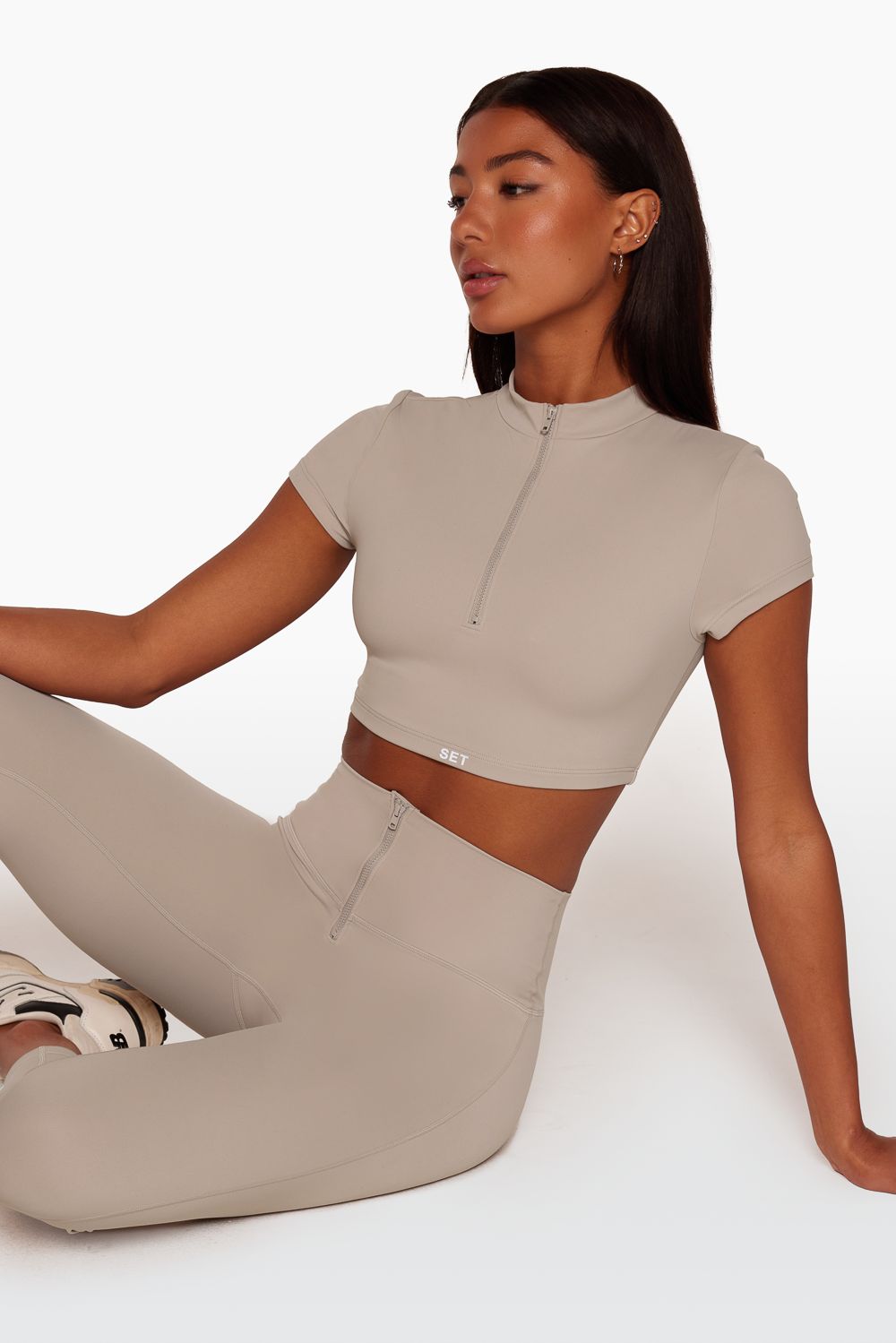 SPORTBODY® MOCK ZIP BRA - SUMMIT sold by SETactive