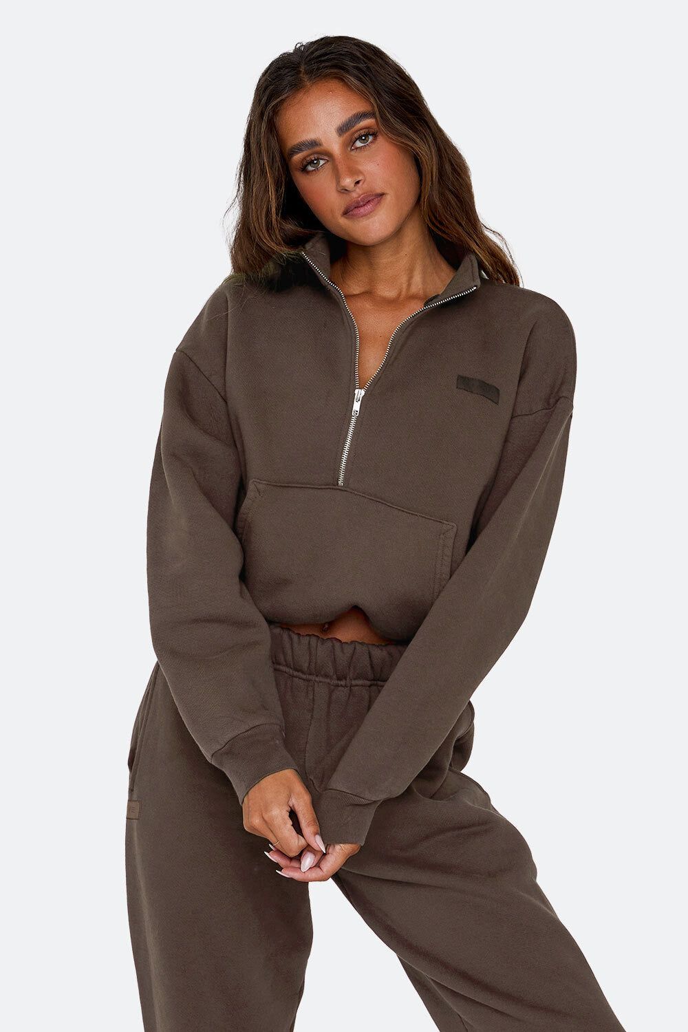 HALF ZIP - BROWNSTONE sold by SETactive product image thumbnail 2