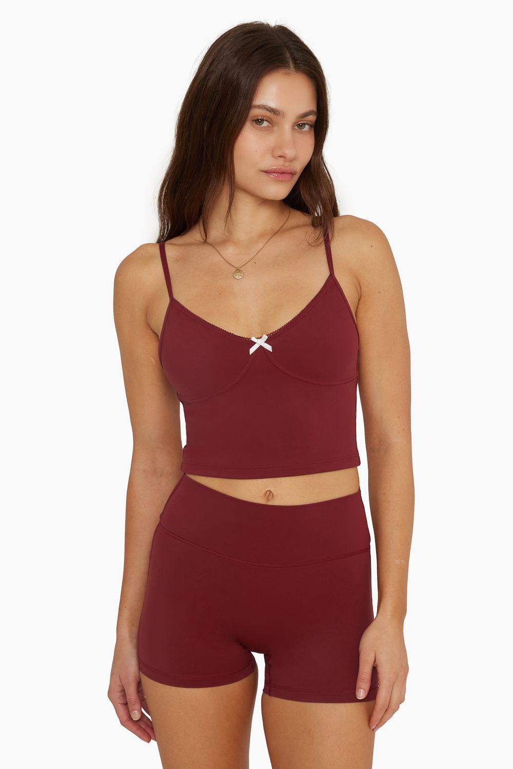 SPORTBODY® CAMI CONTOUR CROP - SCARLET sold by SETactive product image thumbnail 3