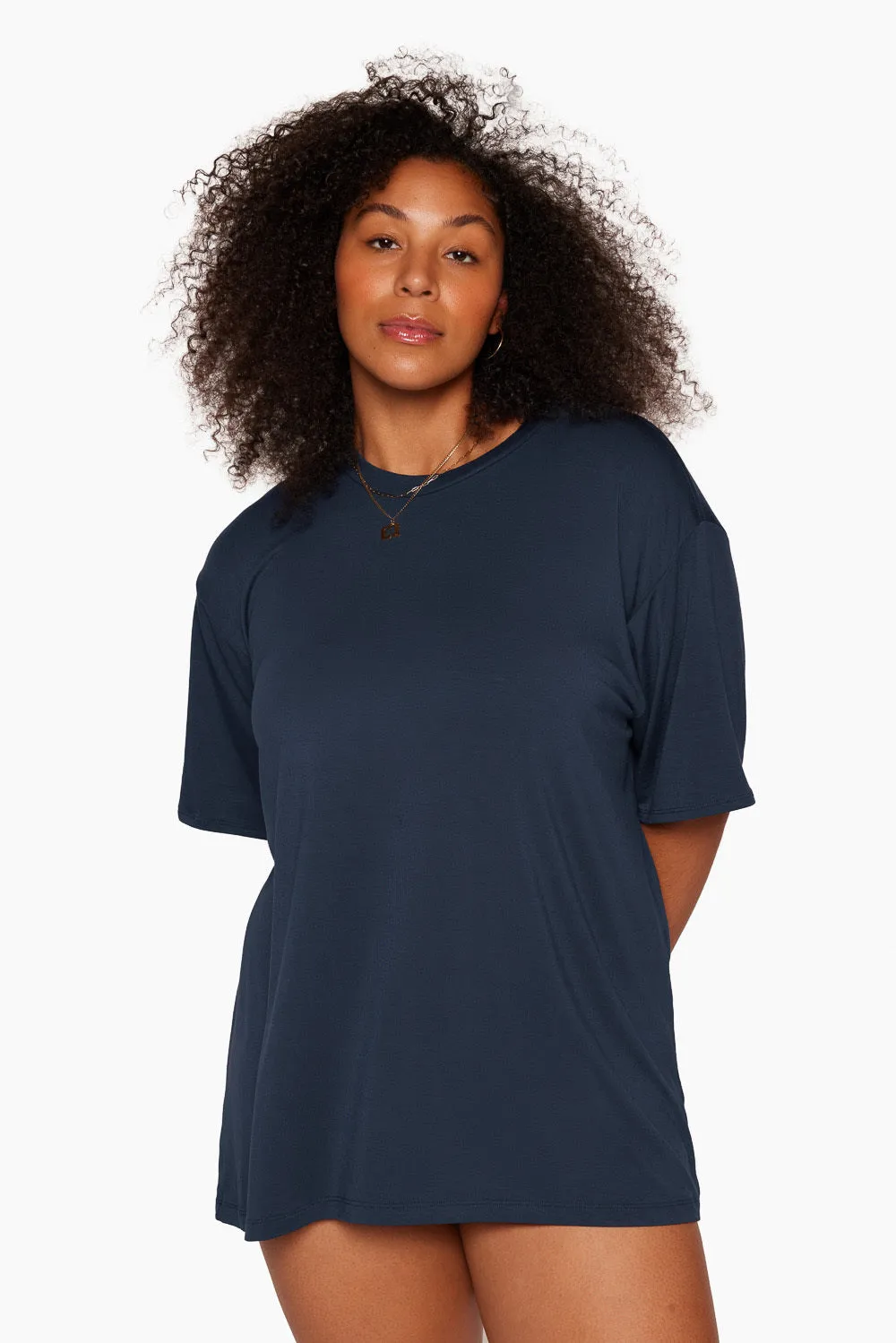 SET SLEEP® OVERSIZED BOYFRIEND SLEEP TEE - OXFORD sold by SETactive product image thumbnail 2