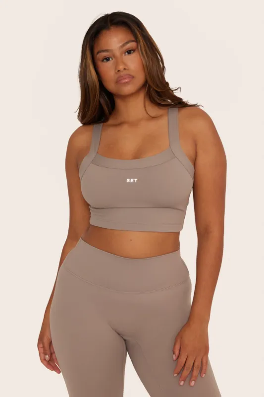 SPORTBODY® CAMI CROP - STONE sold by SETactive