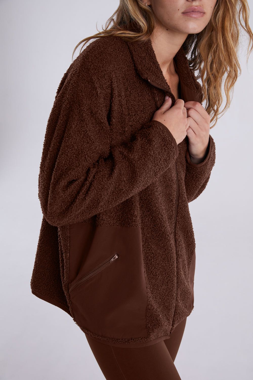 FLEECE BOYFRIEND JACKET - COCO sold by SETactive product image thumbnail 3