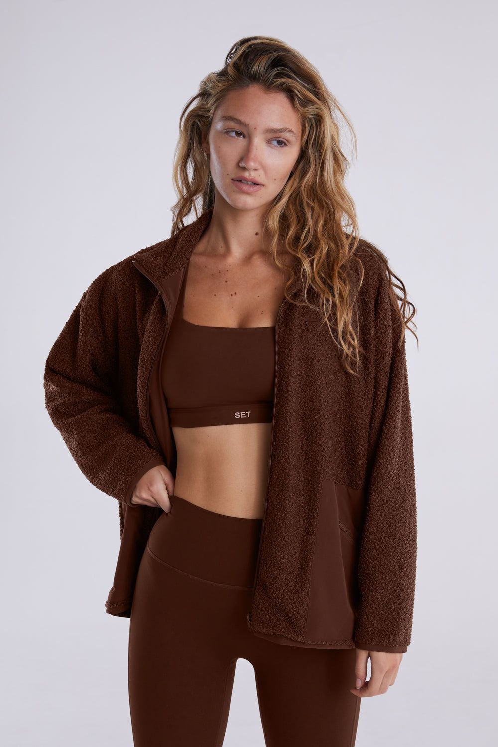 FLEECE BOYFRIEND JACKET - COCO sold by SETactive