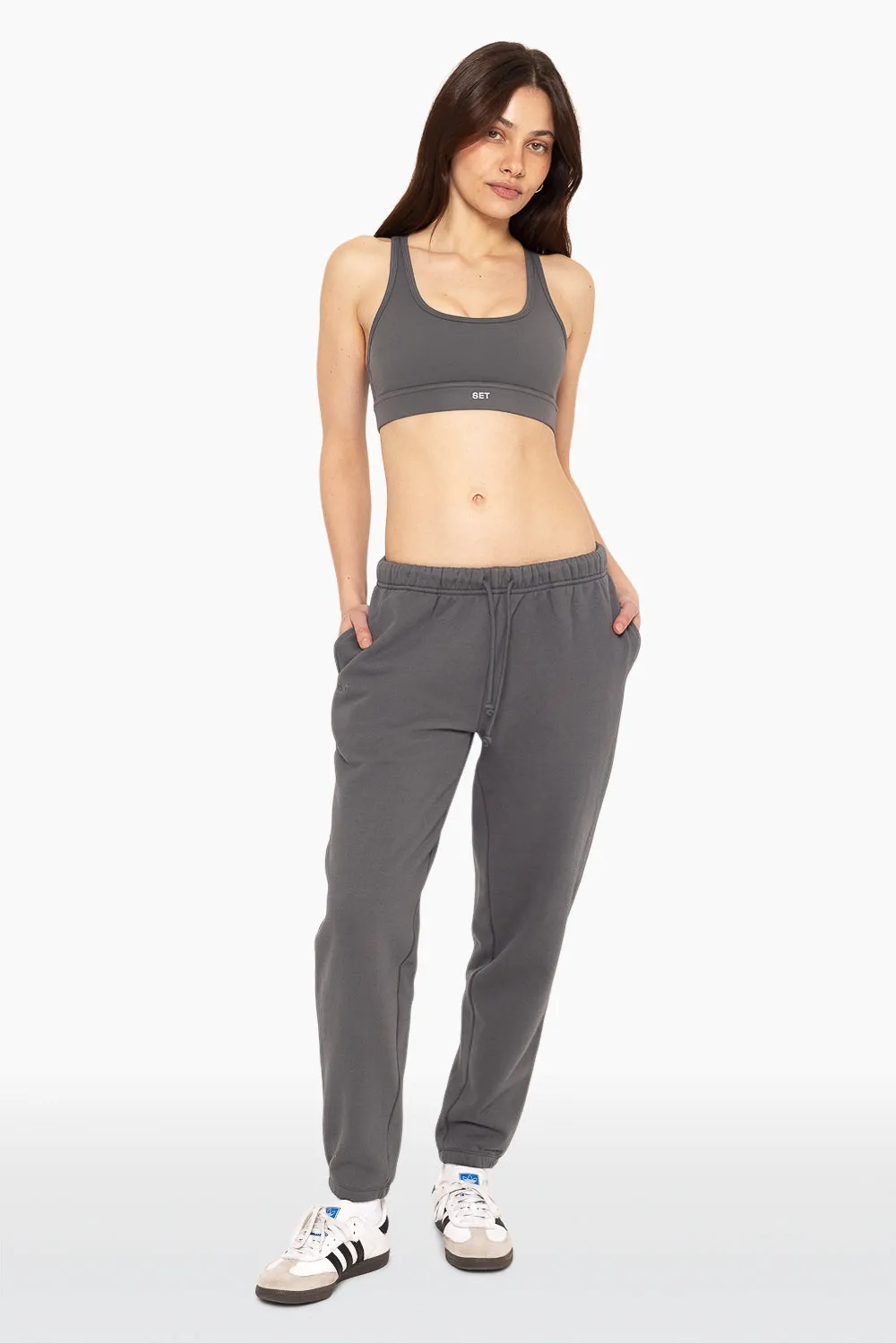 HEAVYWEIGHT SWEATS DRAWSTRING SWEATPANTS - GRAPHITE sold by SETactive product image thumbnail 2